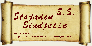 Stojadin Sinđelić vizit kartica